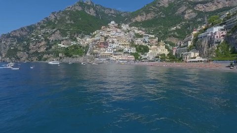 Positano, Italy Aerial video