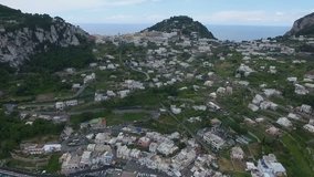 Capri island, Italy Aerial video