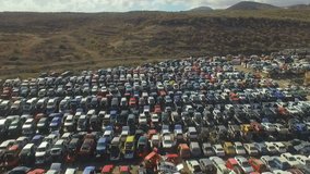 Vehicle Graveyards aerial shot over an automobile junkyard - Powered by Shutterstock - Get 15% off with code: PIKWIZARD15