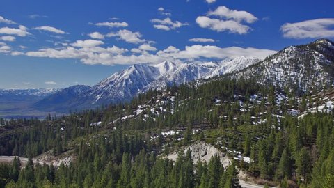 Panoramic time-lapse of Sierra-Nevada, USA
