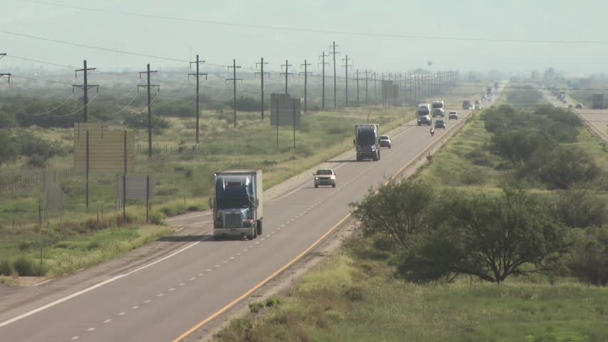 Trucks on Highway 