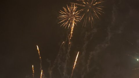 
High quality video of fireworks in 4K
