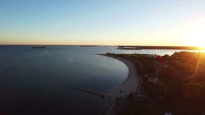 Scenic Connecticut sunset