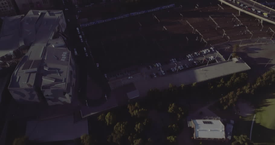 Aerial view of Melbourne City. Melbourne is the coastal capital of the southeastern Australian state of Victoria. Australia.