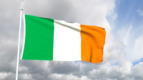 Flag of Ireland Stock Video