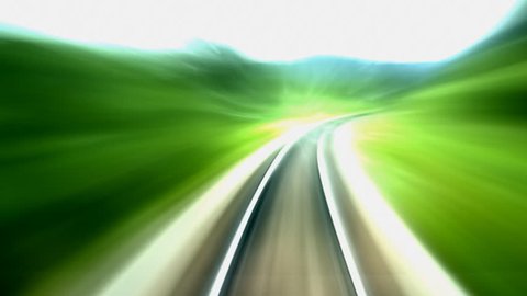 Railroad Tracks Moving Seamless Loop Perfect Stock Footage Video (100% ...