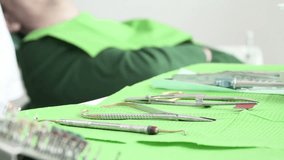 Close-Up Of Dentist Using Dental And Surgical Instruments
Dentist Equipment - Dental Care
good for Video banner. 4K