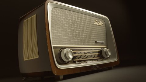 Close-up Of Old Radio Display With All Radio Stations