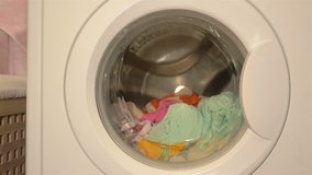 High quality video of washing machine in 4K