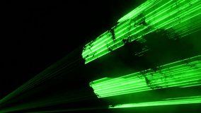 
High quality video of green laser show in 4K