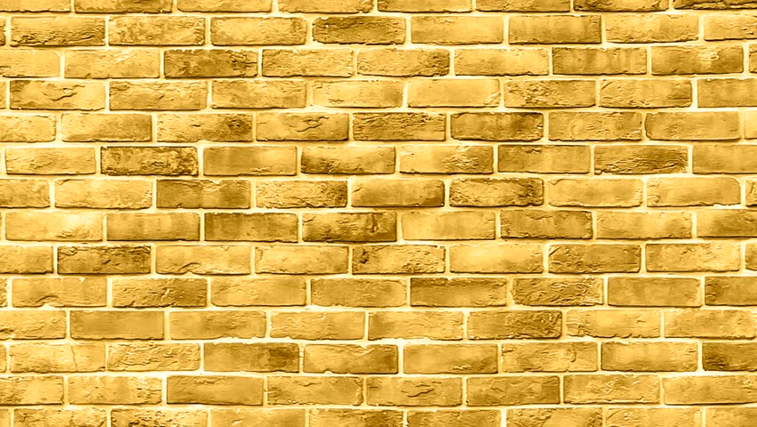 Zoom Out Yellow  Brick  Wall  Stock Footage Video 100 