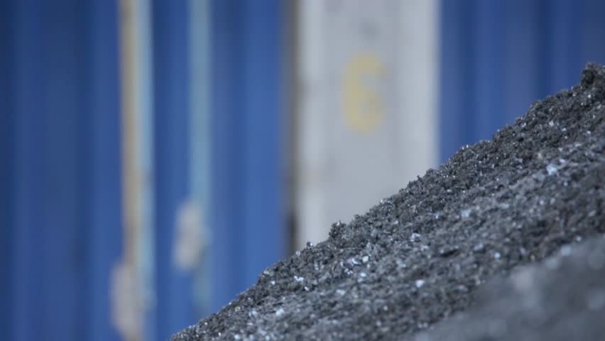 Metal chips at a metallurgical plant Royalty-Free Stock Footage #25887449