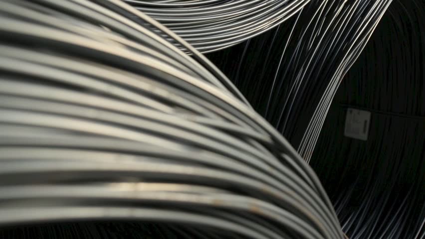 Coil rod, metallurgy Royalty-Free Stock Footage #25887527