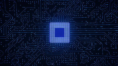Microchip CPU Processor Turning On