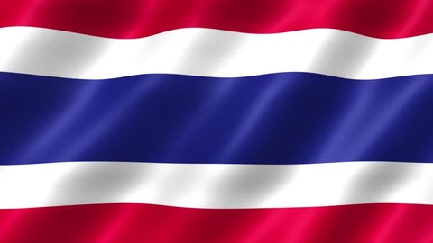 Thailand Flag Waving