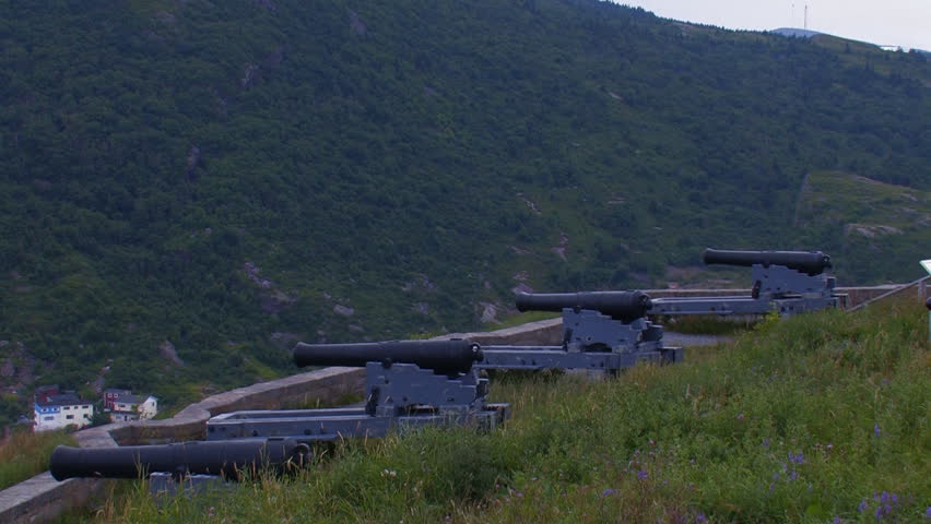 CANONS GUARD THE ENTRANCE TO THE ST. JOHN