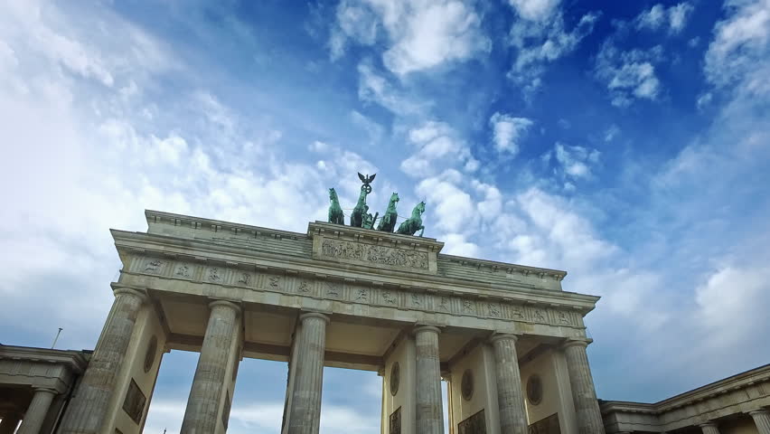 Walk through Brandenburger Tor, Berlin, Germany. Royalty-Free Stock Footage #25923017
