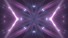 VJ Fractal blue kaleidoscopic background. Background pink motion with fractal design. Disco spectrum lights concert spot bulb. Light Tunnel. Seamless loop.