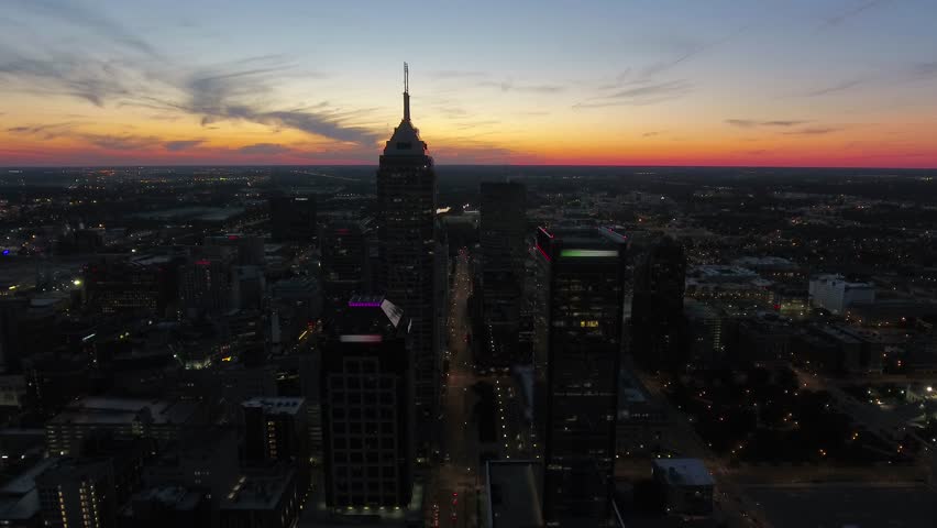 Aerial Indiana Indianapolis September 2016 4K