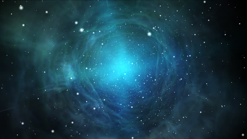 Through black hole. Space-time domain in deep space Royalty-Free Stock Footage #25973924