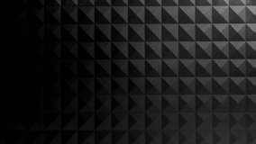 Abstract geometric dark background. Black geometric polygonal tech video.
