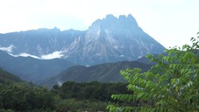 View of Mount Kinabalu, Sabah Borneo, Malaysia.