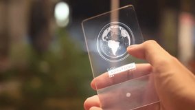 Man using futuristic smartphone, Financial application. - Powered by Shutterstock - Get 15% off with code: PIKWIZARD15