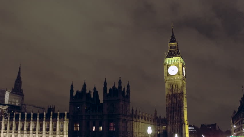 Parliament and Big Ben at night, London, England