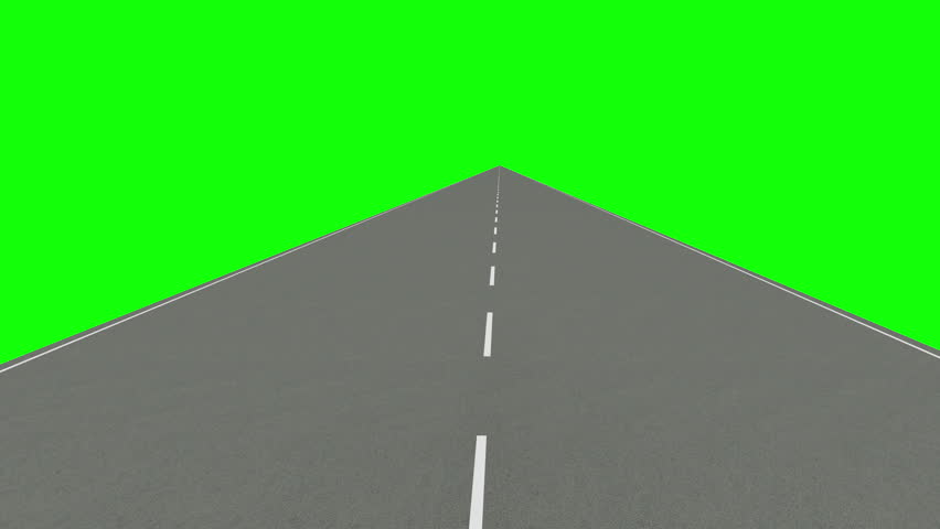 Road loops on green background