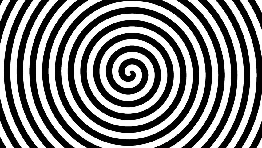 Hypnotizing black and white spiral turning. HD looping background animation.  Royalty-Free Stock Footage #25996598