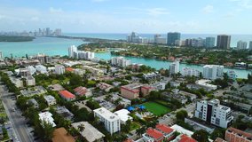 Aerial Miami drone footage