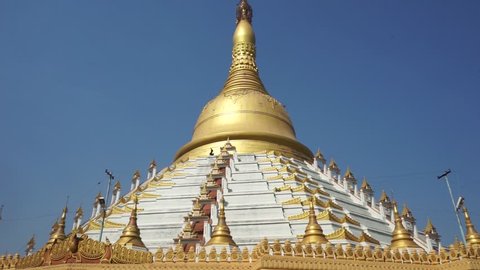 BAGO, MYANMAR - CIRCA APRIL 2017 Mahazedi Pagoda