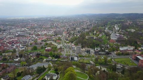 Aerial View Bielefeld Germany 