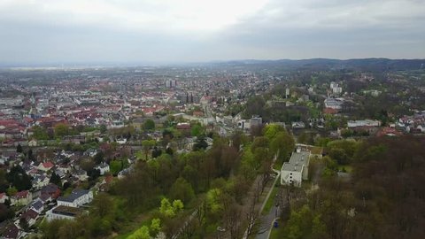 Aerial View Bielefeld Germany 