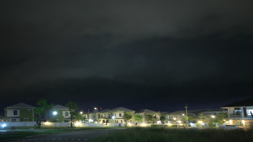 Thunderstorm lightning and rain storm clouds running ,Time Lapse  ,UHD 4k 3840x2160.

