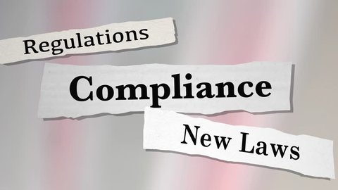 Compliance Regulations Laws Rules News Headlines 3d Animation