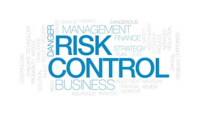 Risk control animated word cloud, text design animation. Kinetic typography. - Powered by Shutterstock - Get 15% off with code: PIKWIZARD15