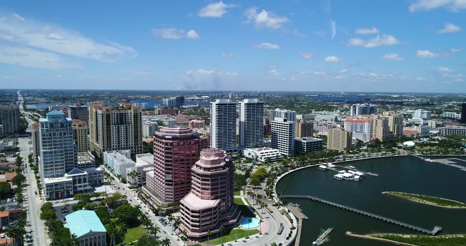 Aerial Footage of West Palm Beach, Florida