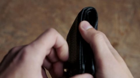 Leather Wallet Empty with No Money