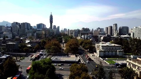 Aerial view of Santiago do Chile
