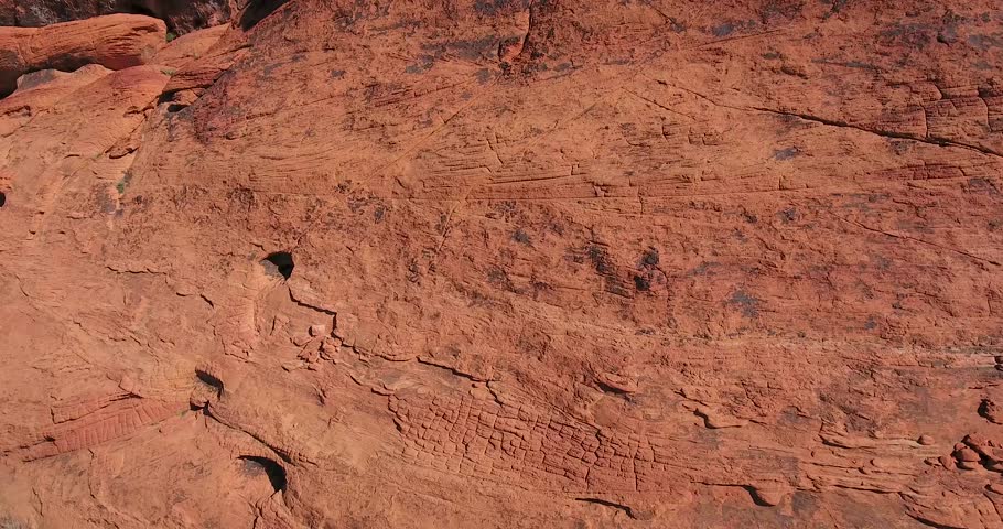 side shot flying through Red Rock Canyon, Calico Hills near Las Vegas, NV