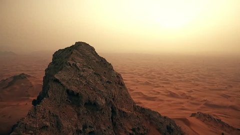 cinematic mountain in Dubai desert 