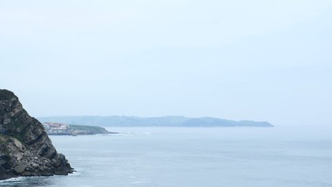 Punta del Miradoiro, Comillas, Santander, Cantabria. Filmed in April 2017.
