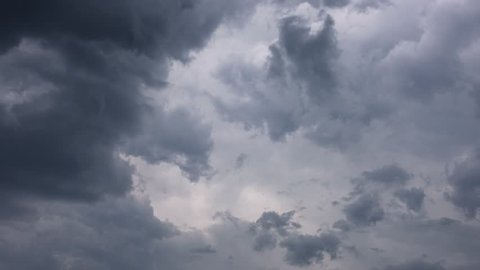 dark storm clouds are moving fast at viewer, timelapse, 4k
