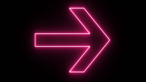 4k Neon Pink Arrow Shape Flickering Stock Footage Video (100% Royalty-free)  26130893 | Shutterstock