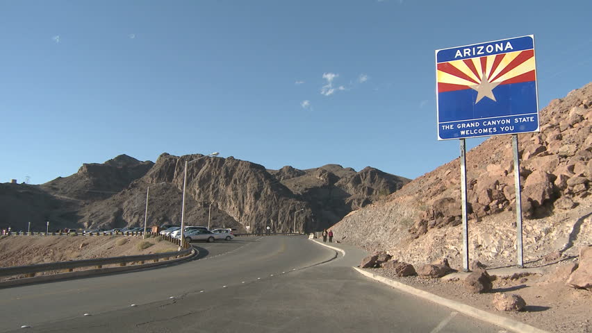 Welcome to Arizona Sign near Hoover Dam