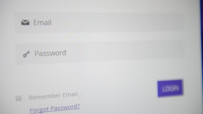 Log in to website entering email and password | Shutterstock HD Video #26139041