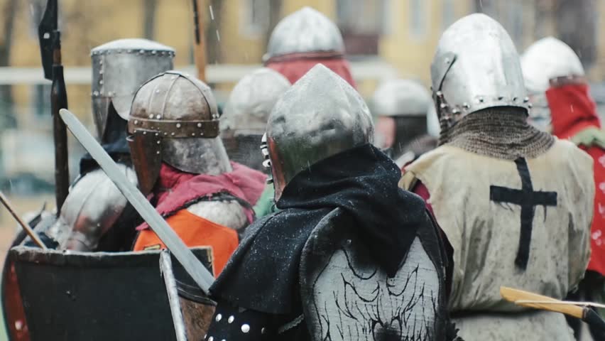 Knights in the rain