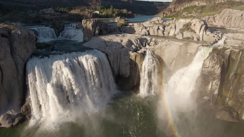 Stunning Waterfall Aerial View