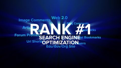 Rank number one using seo technique animation